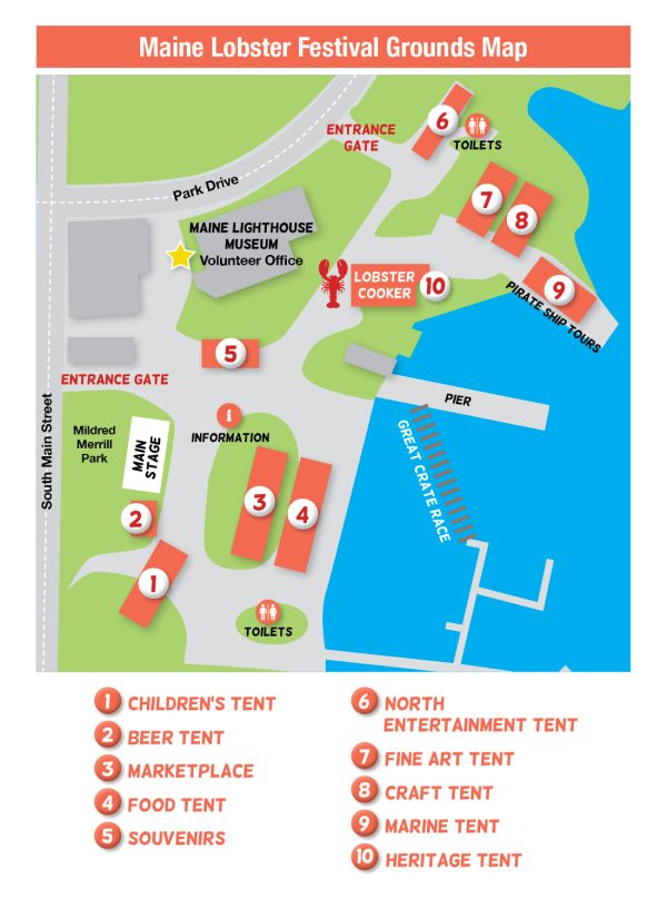 Grounds Map - Maine Lobster Festival