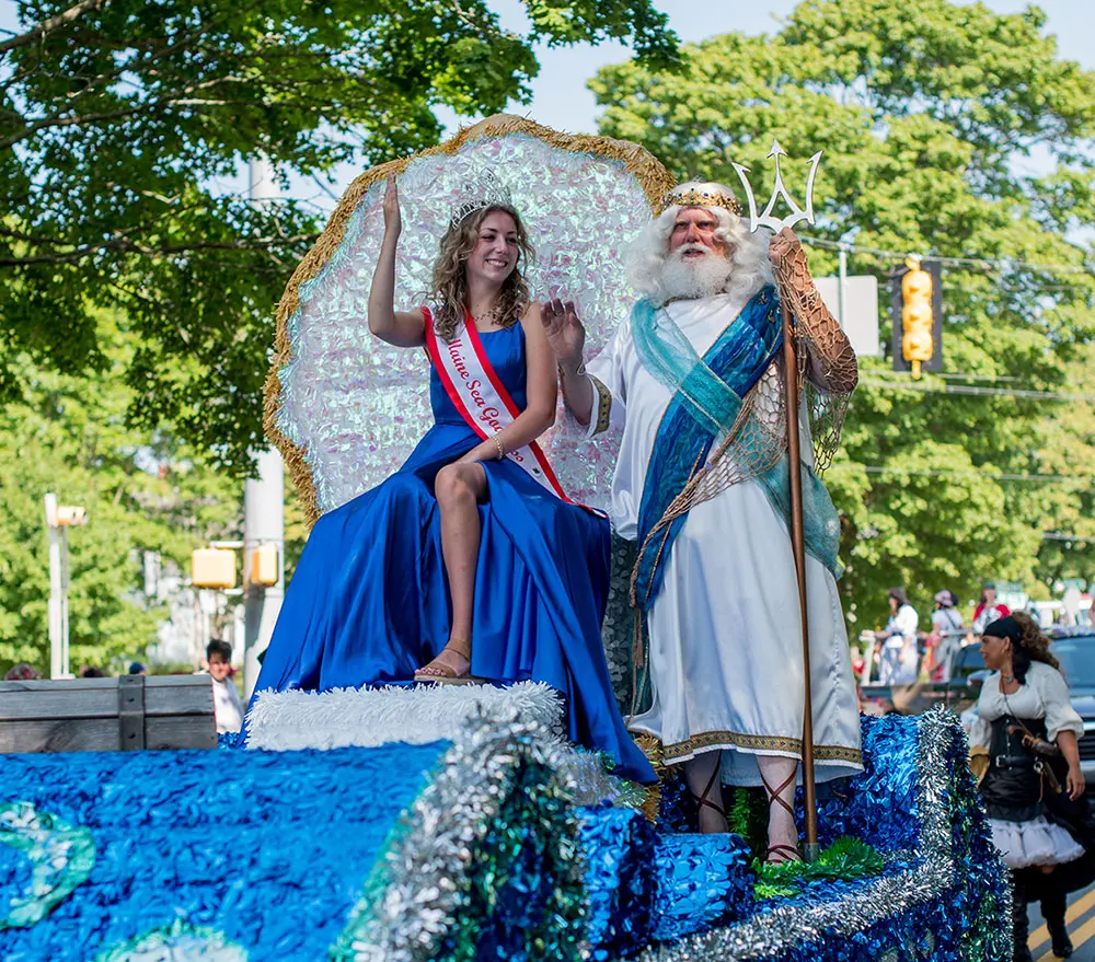 2022 Maine Sea Goddess Olivia Dougherty and King Neptune